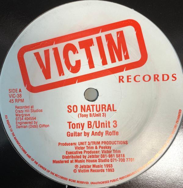Unit 3 (2), Tony B (5) - So Natural